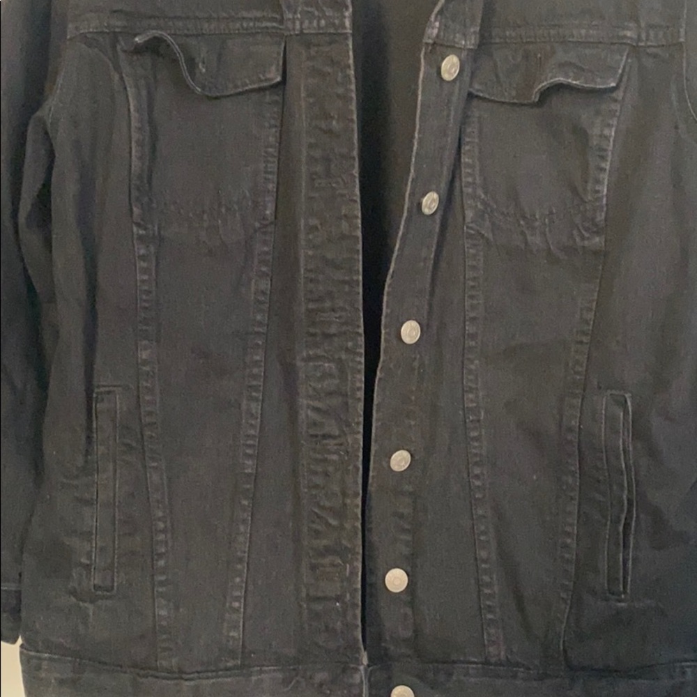 Madewell Black Denim Jean Jacket - Picture 3 of 11